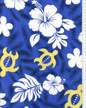 Polynesian fabric HONU Blue - Tissushop